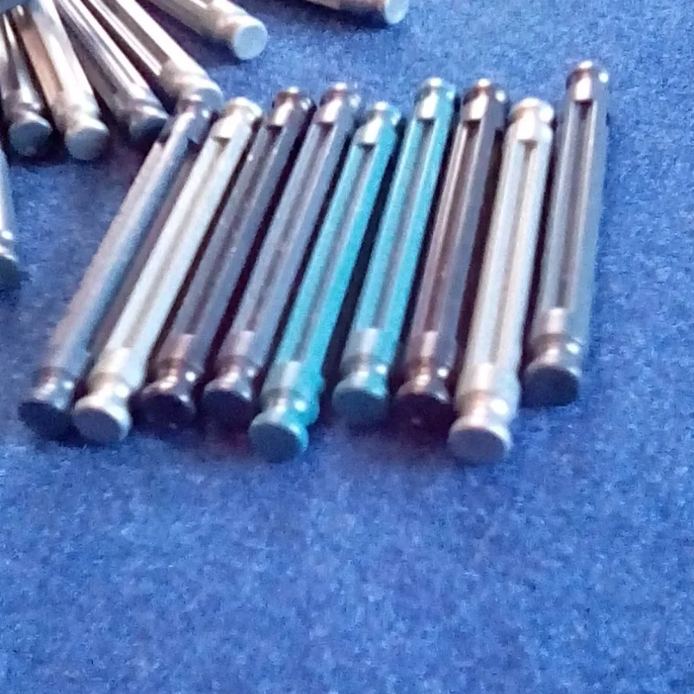 K'NEX 54mm rods blue, lt blue, gray